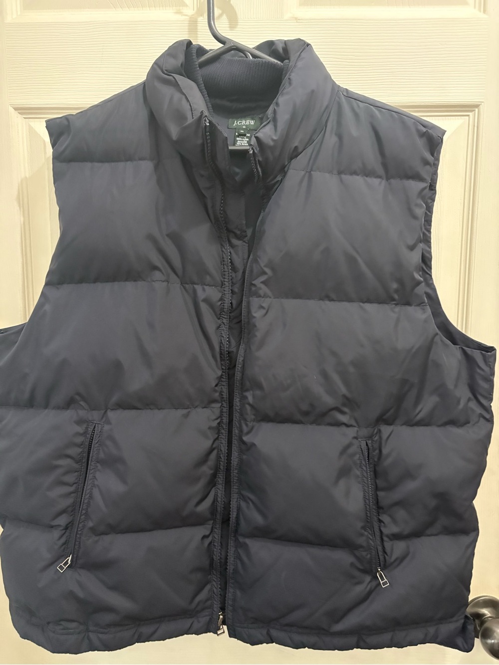 J. Crew Navy Puffer Vest - down filled